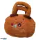 Capybara Plush Bag with Rose Brown 20cm image 1