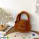 Capybara Plush Bag with Rose Brown 20cm image 2