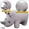 Rhinoceros Plüsch Maskottchen Kuscheltier Grau 30cm Bild 1