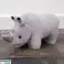 Rhinoceros Plüsch Maskottchen Kuscheltier Grau 30cm Bild 2