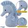 Peluche mascotte Hippocampe bleu 25cm photo 1