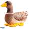 Peluche Canard Câlin Mascotte Marron et Jaune 28cm photo 1