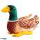 Cuddly Duck Plush talismanas Ruda Žalia 28cm nuotrauka 1