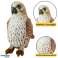Plys maskot nuttet fugl vandrefalk brun 30cm billede 2