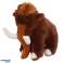Plüss bújós kabala mamut barna 20cm kép 1