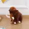 Plüss bújós kabala mamut barna 20cm kép 2