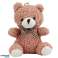 Teddybär Plüsch Schlüsselanhänger Anhänger Dekoration rosa 8cm Bild 1