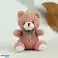 Teddybär Plüsch Schlüsselanhänger Anhänger Dekoration rosa 8cm Bild 2