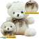 Teddybär Plüsch Schlüsselanhänger Anhänger Dekoration weiß 8cm Bild 1