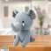 Plīša mīļš talismans Big Elephant Grey 36cm attēls 1