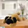 Plüsch Kuschelhund Mops liegend braun 40cm Bild 1