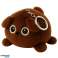 Pluche Sleutelhanger Knuffelige Teddybeer Bruin Metalen Ring 9cm foto 1