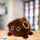Pluche Sleutelhanger Knuffelige Teddybeer Bruin Metalen Ring 9cm foto 2