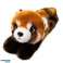 Plush Panda Red Mascot Keychain Ring Carabiner 13cm image 1