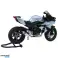 Motocicleta Deportiva de Metal con Luces y Sonidos Plateada 1:12 fotografía 2