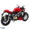Motocicleta Deportiva Metálica Luces Sonidos Roja 1:12 fotografía 2