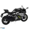 Sporta Motocikls Metāla Gaismas Skaņas Melns 250 SR 1:12 attēls 2