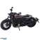 Motorno kolo Chopper Kovinska Luči Zvoki Črno Sivi Elementi 1:12 fotografija 1