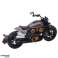 Motorno kolo Chopper Kovinska Luči Zvoki Črno Sivi Elementi 1:12 fotografija 2