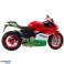 Motocicleta Deportiva Metálica Rojo Verde Luces Sonidos 1:12 fotografía 2