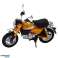 Motorcycle Retro Classic Metal Lights Yellow 1:12 image 1