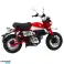 Motorcycle Retro Classic Metal Lights Red 1:12 image 1