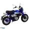 Retro Classic Motorcycle Metal Blue 1:12 image 2