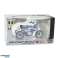 Retro Classic Motorcycle Metal Blue 1:12 image 3