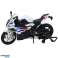 Motocicleta Deportiva Metálica Luces Sonidos Blanca S1000 1:12 fotografía 1