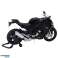 Motocicleta Deportiva Metálica Luces Sonidos Negra S1000 1:12 fotografía 2