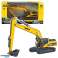 Raupenbagger Metallbagger Beweglicher Arm Huina Gelb 1:50 Bild 1