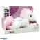 Unicornio de peluche para dormir, juguete de peluche con proyector y sonido, color blanco fotografía 2
