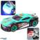 Racing Car With Rocket Riding On Rear Wheels Lights Sounds image 3