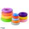 Colorful Dinosaur Pyramid Tower 13 Circles 45 x 15.5 x 15.5 cm image 1