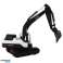 Pelle sur chenilles Godet métallique Articulations mobiles Rotation 360° Blanc photo 2