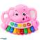 Piano Interactive Mélodies Gamme de Sons Animaux Éléphant Rose photo 1