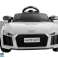 Audi R8 Spyder Batteria Auto Bianco foto 2