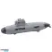 Navire sous-marin tirant torpilles propulsion gris 28cm photo 1