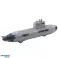Navire sous-marin tirant torpilles propulsion gris 28cm photo 2