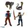 Cowboy Set Figurer Vilda Västern Cowboy Boat Cannon bild 2