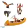 Set Indianerfiguren Dorfindianer Zelt Tipi KajakTotem Bild 2