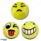 Knetkugel Schaumstoffkugel Emote Gelb 10cm Bild 2
