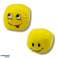 Ballons de sport souples Emotes jaune Set 6pcs 7cm photo 1