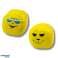 Ballons de sport souples Emotes jaune Set 6pcs 7cm photo 2