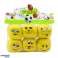 Ballons de sport souples Emotes jaune Set 6pcs 7cm photo 4