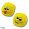 Ballons de sport souples Emotes jaune Set 6pcs 7cm photo 3