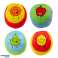 Set of soft balls for toddler colorful fruits 4 pcs image 2