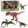 Figurine di dinosauro Set gambe mobili bocche 4 pezzi foto 1