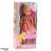 Muñeca en Vestido con Lazo Pelo Largo Peine Rosa 38cm fotografía 3
