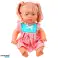 Baby Doll in Colorful Dress Ponies Bottle Sound image 2